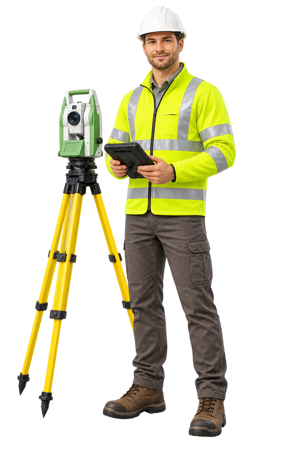 CNC surveyor operating field equipment